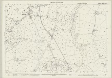 Cornwall LXIX.4 (includes: Crowan; Gwinear Gwithian) - 25 Inch Map