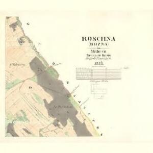 Roschna (Rožna) - m2627-1-004 - Kaiserpflichtexemplar der Landkarten des stabilen Katasters
