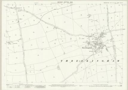Lincolnshire CXV.15 (includes: Newton and Haceby; Osbournby; Threckingham; Walcot Near Folkingham) - 25 Inch Map
