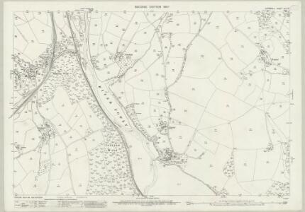 Cornwall XLII.12 (includes: Lanlivery; Lostwithiel; St Sampson; St Winnow) - 25 Inch Map