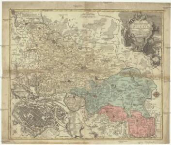 Nova mappa geographica totius Ducatus Silesiae tam superioris quam inferioris exhibens 17 minores principatus et 6 libera dominia