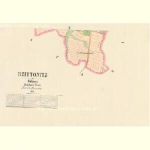 Rzittonitz - c6730-1-002 - Kaiserpflichtexemplar der Landkarten des stabilen Katasters
