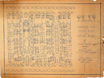 Landscape plan for Floyd Place and Catlin Place, Lake Forest, Madison, Wis.