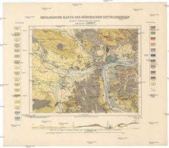 Geologische Karte des Böhmischen Mittelgebirges