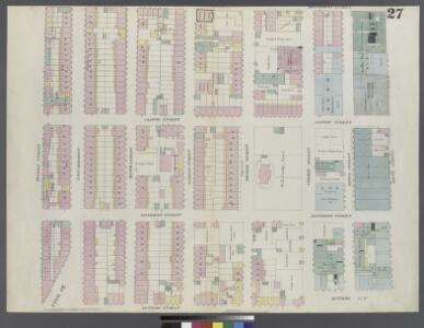 Plate 27: Map bounded by Division Street, Montgomery Street, South Street, Rutgers Street