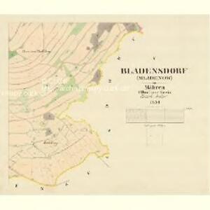 Bladensdorf (Mladenow) - m1832-1-005 - Kaiserpflichtexemplar der Landkarten des stabilen Katasters