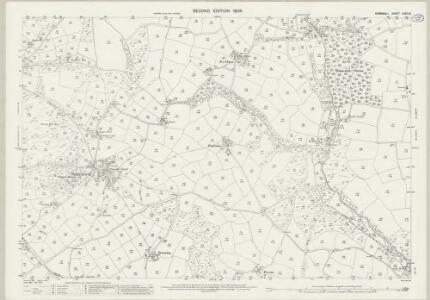 Cornwall LXXIII.8 (includes: Madron; Sancreed) - 25 Inch Map