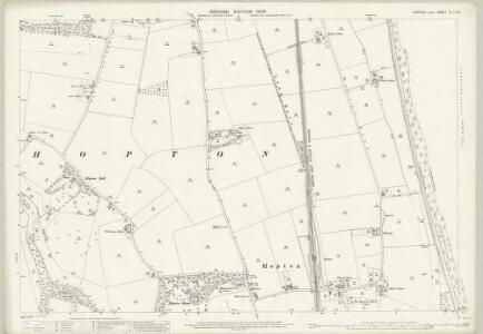 Suffolk IV.3 & 4 (includes: Bradwell; Corton; Hopton; Lound) - 25 Inch Map