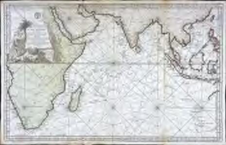 Carte reduite de l ocean oriental ou mer des Indes