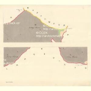 Hostienitz (Hostenice) - m0851-1-002 - Kaiserpflichtexemplar der Landkarten des stabilen Katasters