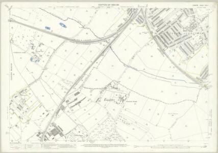 London (Edition of 1894-96) CXLIII (includes: Croydon St John The Baptist; Mitcham; Wandsworth Borough) - 25 Inch Map
