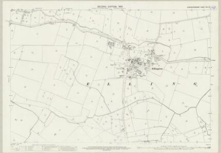 Huntingdonshire XVII.14 (includes: Easton; Ellington) - 25 Inch Map