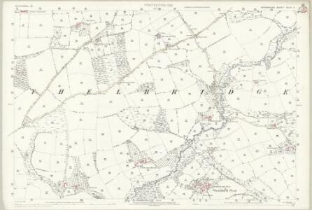 Devon XLIV.5 (includes: Thelbridge; Washford Pyne) - 25 Inch Map