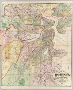 Map Of The City Of Boston and its Environs.