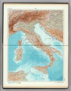 73-74.  Italy.  The World Atlas.