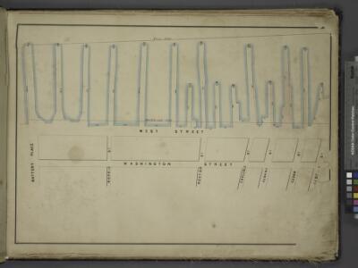 [Map bounded by Pier - Line 1-15, Liberty St,         Washington Street, Battery Place; Including West Street, Morris St, Rector St,   Carlisle St, Albany St, Cedar St]
