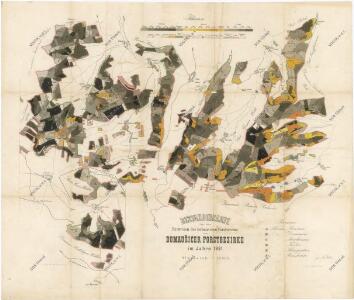 Porostní mapa pro exkurzi Českého lesnického spolku v domoušickém lesním okrsku v roce 1881 1