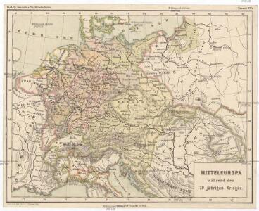 Mitteleuropa während des 30 jährigen Krieges.