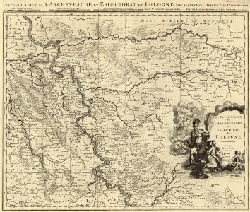 Carte Nouvelle de l'Archevesché et Eslectorat de Cologne Avec ses Enclaves dans les Pays Circomvoisins.