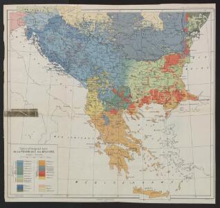 Carte ethnographique de la péninsule des Balkans