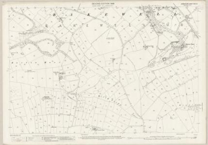 Derbyshire XXIII.15 (includes: Bakewell; Nether Haddon; Over Haddon) - 25 Inch Map