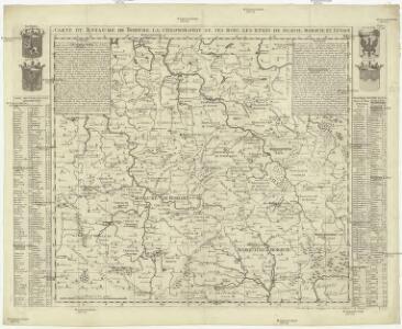 Carte du royaume de Boheme, la chronologie de ses rois, les etats de Silesie, Moravie et Lusace
