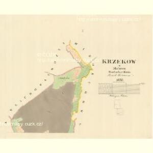 Krzekow - m1380-1-001 - Kaiserpflichtexemplar der Landkarten des stabilen Katasters