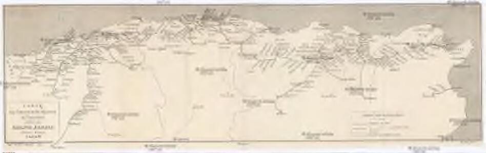 Carte des chemins de fer Algériens et Tunisiens