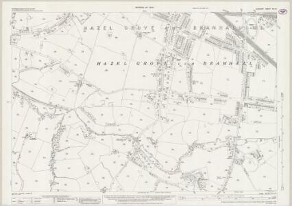 Cheshire XIX.12 (includes: Hazel Grove and Bramhall; Poynton with Worth) - 25 Inch Map