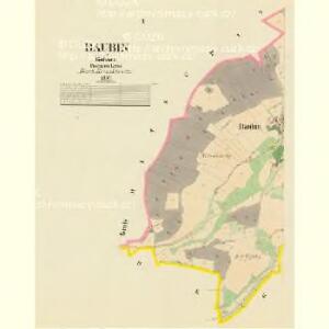 Baubin - c0430-1-001 - Kaiserpflichtexemplar der Landkarten des stabilen Katasters