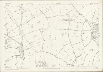 Cheshire XLVI.8 (includes: Buerton; Eaton; Huntington; Saighton) - 25 Inch Map