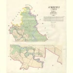 Aurzetitz (Auřetice) - c8192-1-001 - Kaiserpflichtexemplar der Landkarten des stabilen Katasters