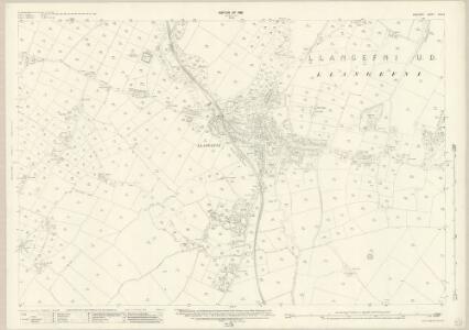 Anglesey XVIII.3 (includes: Cerrigceinwen; Llangefni; Llangristiolus) - 25 Inch Map