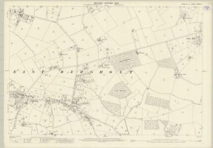 Suffolk LXXXVII.4 (includes: Brantham; East Bergholt) - 25 Inch Map