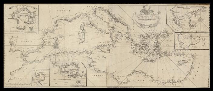 A correct chart of the Mediterranean sea from the coast of Portugal to the Levant