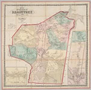 Map of the town of Braintree, Norfolk County, Mass. : surveyed by order of the town