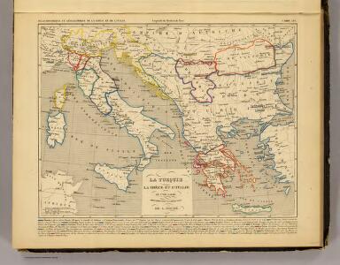 La Turquie, la Grece et l'Italie de 1700 a 1840.