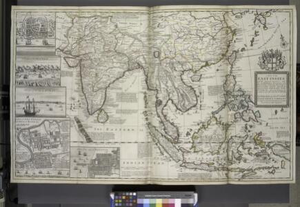 A map of the East-Indies and the adjacent countries ; with the settlements, factories and territories explaning what belongs to England, Spain, France, Holland, Denmark, Portugal &c. ...