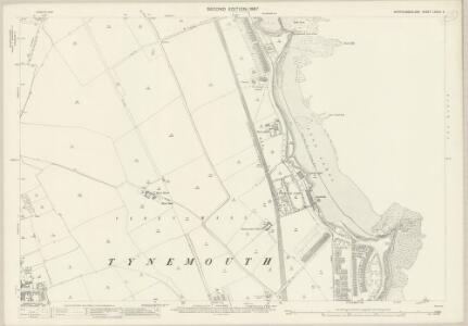 Northumberland (Old Series) LXXXIX.8 (includes: Tynemouth; Whitley And Monkseaton) - 25 Inch Map