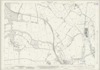 Wiltshire XVI.13 (includes: Chisledon; Liddington; Swindon) - 25 Inch Map