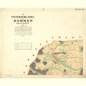 Unter Schlagel - c1273-1-001 - Kaiserpflichtexemplar der Landkarten des stabilen Katasters