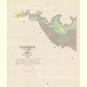 Plauschnitz (Plaužnice) - c5845-1-001 - Kaiserpflichtexemplar der Landkarten des stabilen Katasters