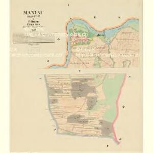 Mantau (Mantow) - c4470-1-001 - Kaiserpflichtexemplar der Landkarten des stabilen Katasters