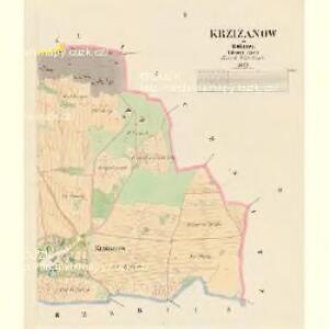 Krzižanow - c3663-1-002 - Kaiserpflichtexemplar der Landkarten des stabilen Katasters