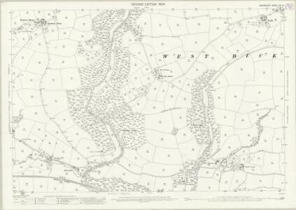 Devon XIV.10 (includes: Swimbridge; West Buckland) - 25 Inch Map