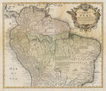 Tabula Americae Specialis Geographica Regni Peru, Brasiliae, Terrae Firmae