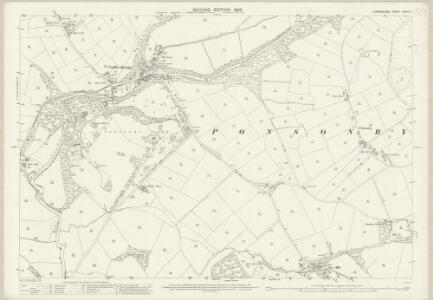 Cumberland LXXVIII.1 (includes: Beckermet St Bridget) - 25 Inch Map