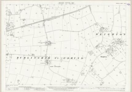 Norfolk LXV.13 (includes: Beighton; Burlingham) - 25 Inch Map