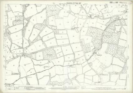 Surrey XLVII.1 (includes: Abinger; Rudgwick) - 25 Inch Map