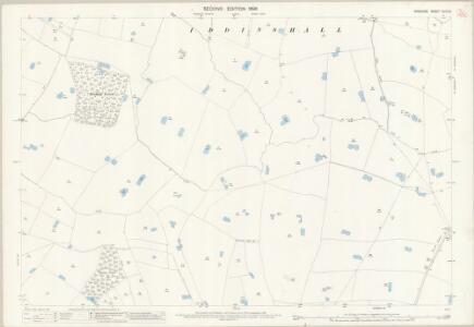 Cheshire XLVII.8 (includes: Clotton Hoofield; Huxley; Iddinshall; Tarporley; Tiverton) - 25 Inch Map